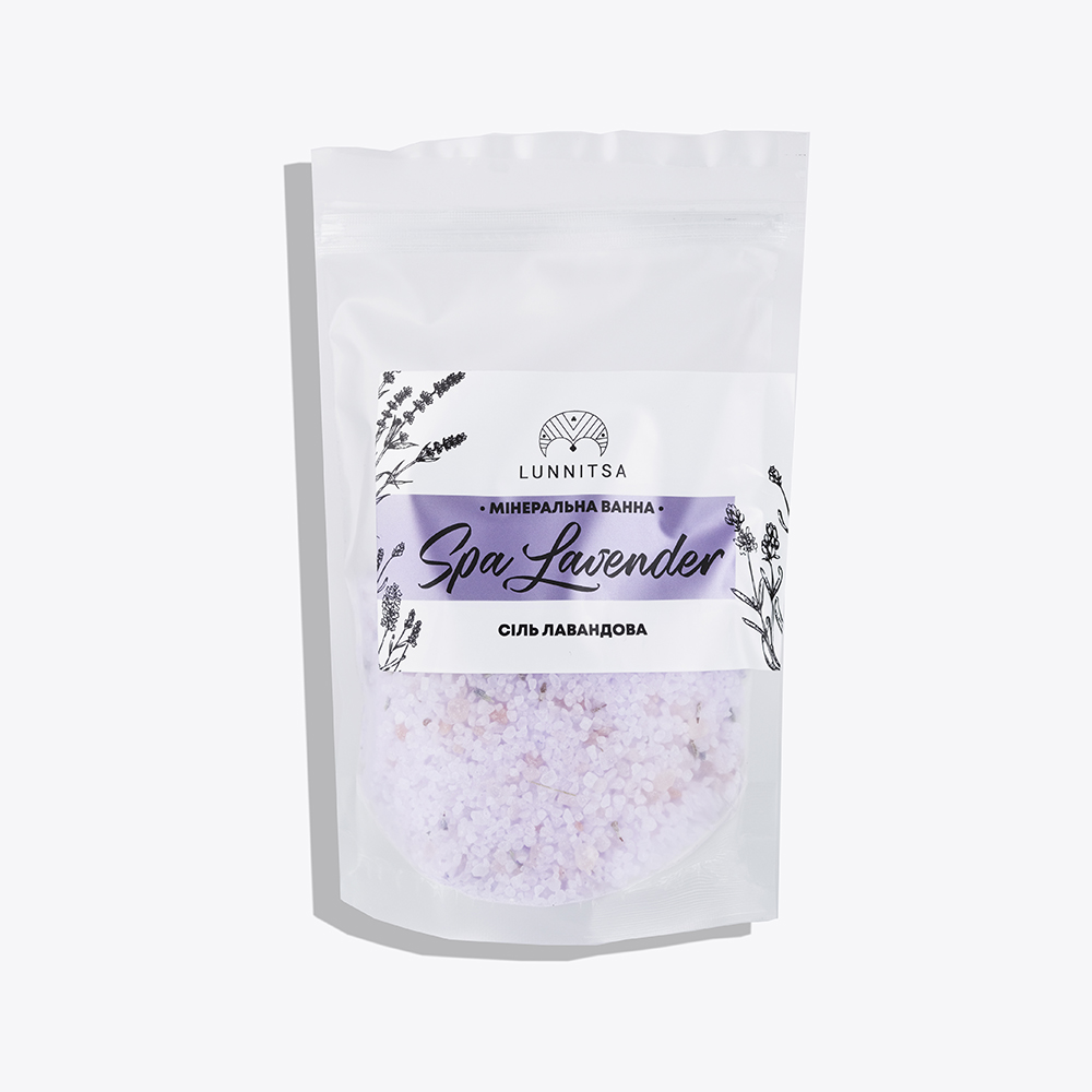 Lunnitsa, Vonios druska SPA Levandos, Bath salt SPA Lavender, 300 g - Image 4