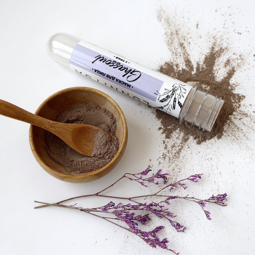 Lunnitsa, Kaukė "Maroko molio Ghassoul su kanapėmis ir linais", 40 ml - Image 3