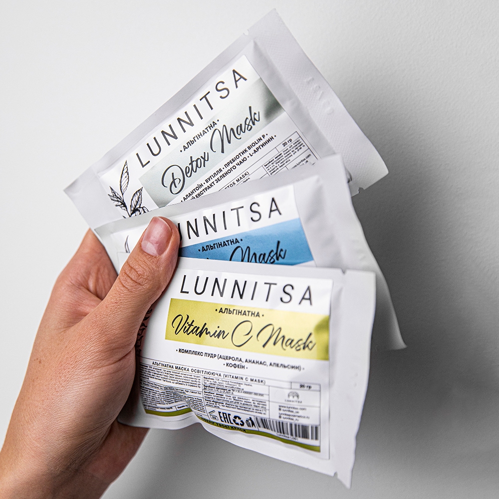 Lunnitsa, Alginatinė kaukė Vitaminas C, Alginate mask Vitamin C, 20 g - Image 3