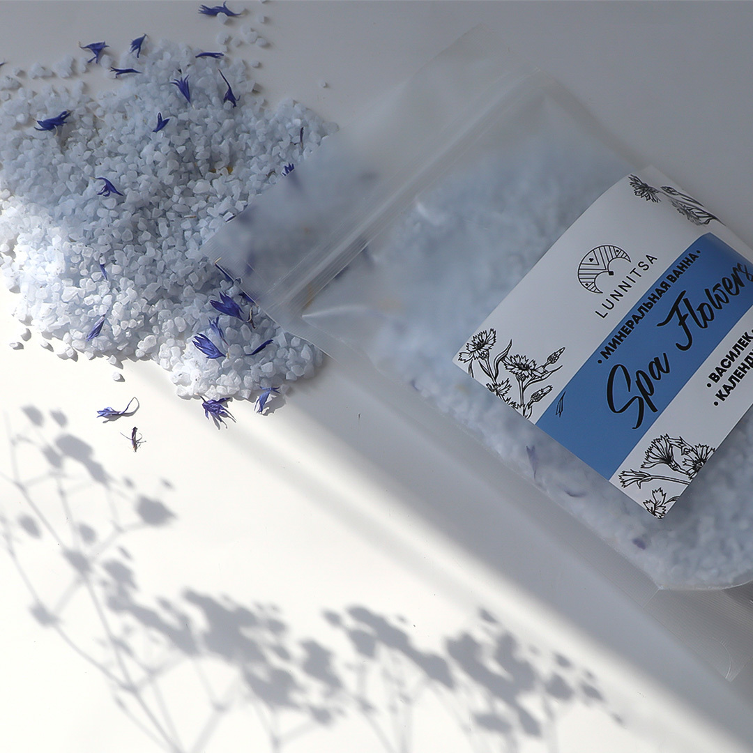 Lunnitsa, Vonios druska SPA Gėlės, Bath salt SPA Flowers 300 g - Image 2