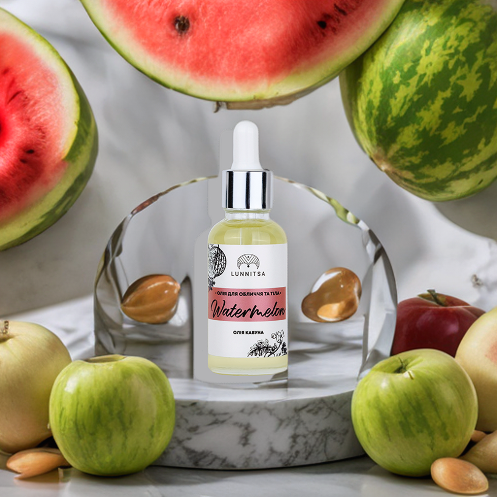 Lunnitsa, Aliejus "Arbūzo kaulai" veidui, Oil "Watermelon seeds" for the face , 30 ml
