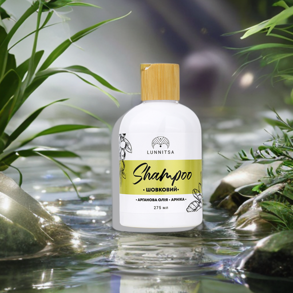 Lunnitsa, Šampūnas "Šilkas" sausiems ir pažeistiems plaukams, Shampoo "Silk" for dry and damaged hair