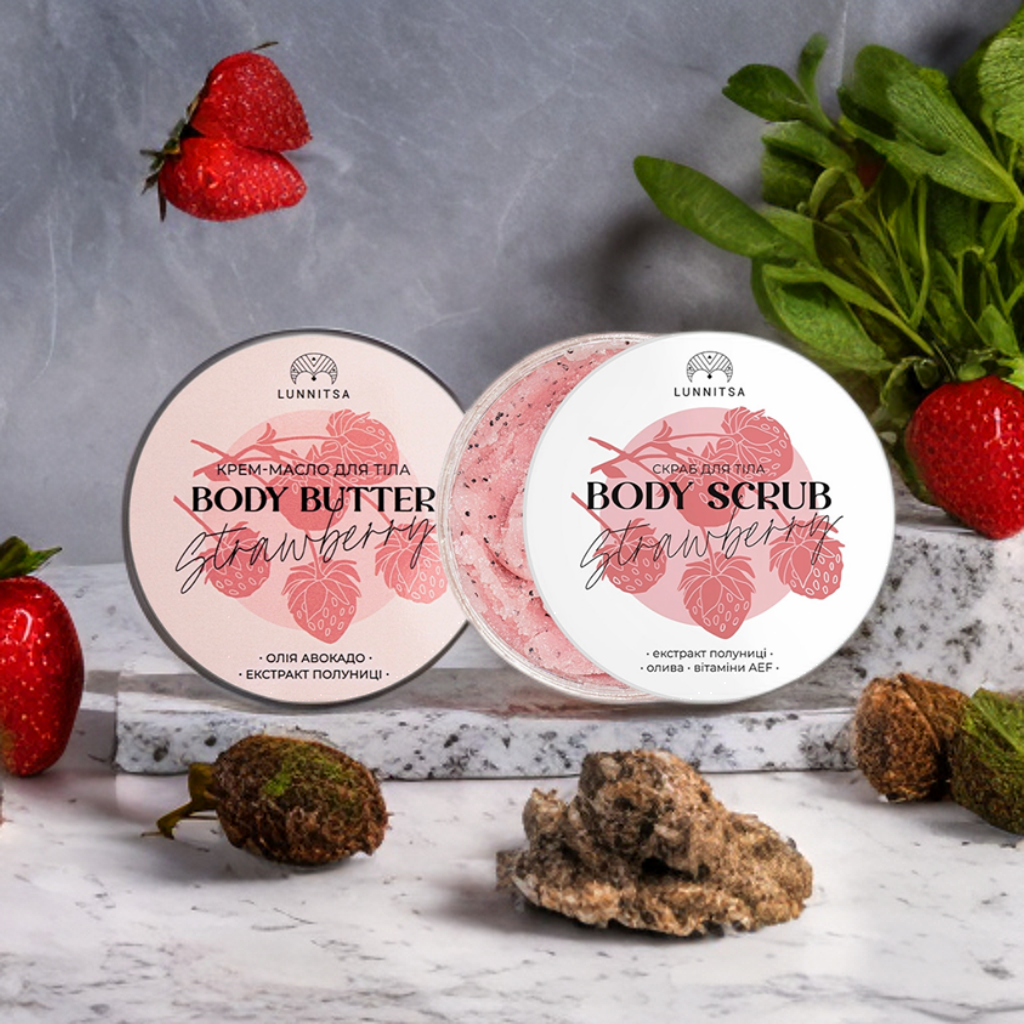 LUNNITSA, Kūno sviestas ir Kūno šveitiklis, Body butter and Body scrub