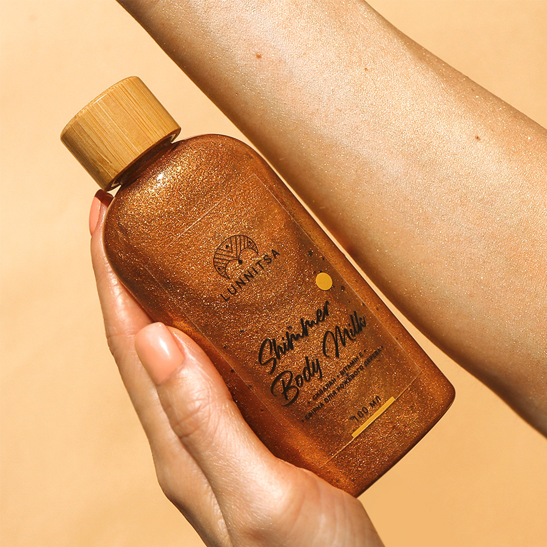 Lunnitsa, kūno pienas su blizgančia bronza, 100 ml - Image 3